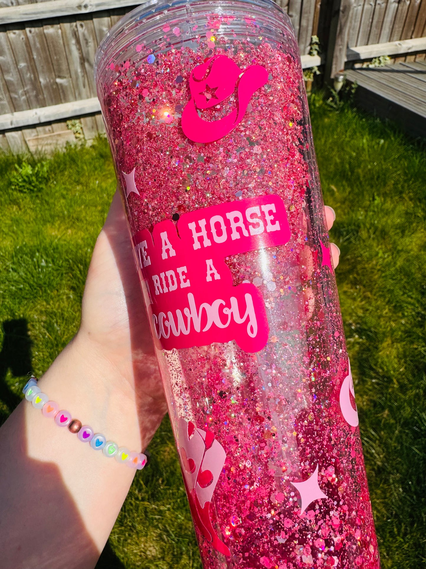 Save a Horse Ride a Cowboy Acrylic Tumbler