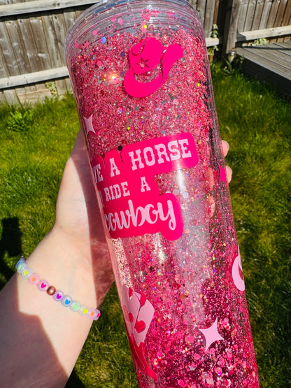 Save a Horse Ride a Cowboy Acrylic Tumbler