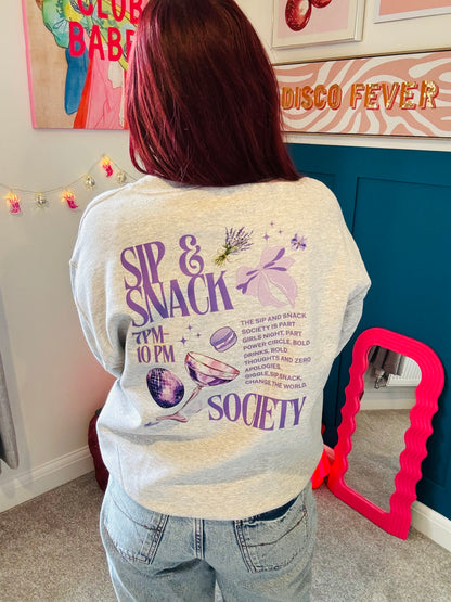 Sip and Snack Society Sweatshirt